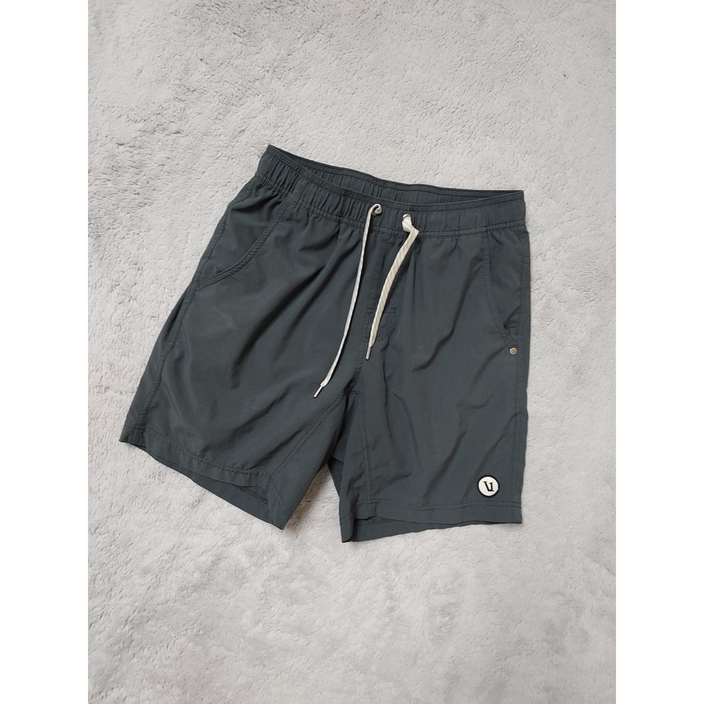 Vuori Banks Short Mens Small Activewear Performance Charcoal Grey Lined Active